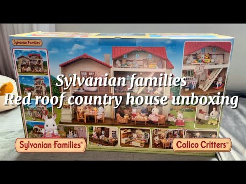 Sylvanian families/ calico critters red roof country house unboxing ❤️🏠