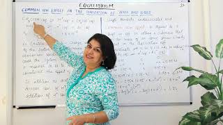 Common Ion Effect on Acids And Bases - Equilibrium (Part 37)