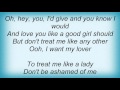 Lesley Gore - Treat Me Like A Lady Lyrics