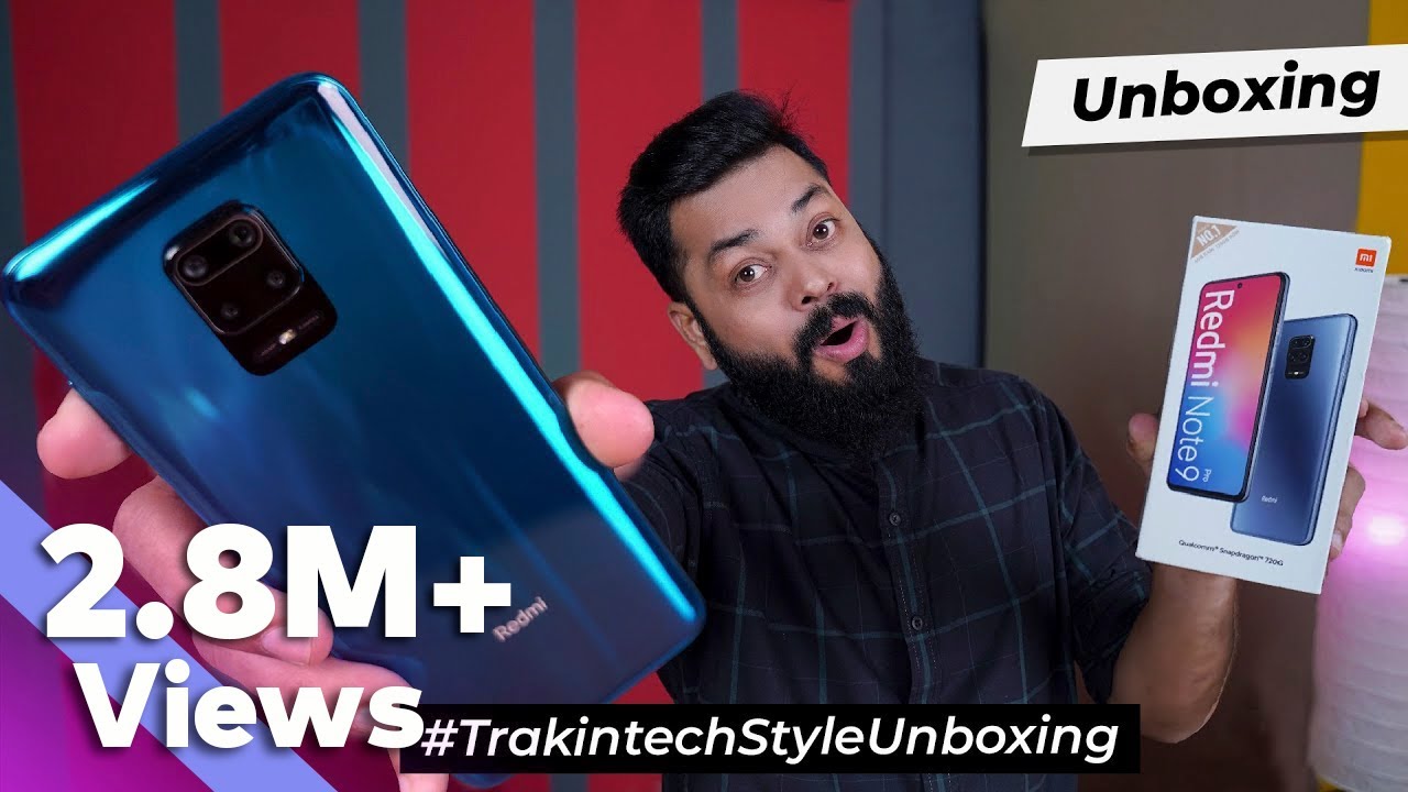 Redmi Note 9 Pro Unboxing And First Impressions ⚡⚡⚡Huge Display,Huge Battery, SD 720G-NavIC And More