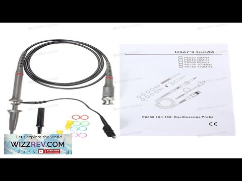 DANIU 1 Set P6100 DC-100MHz Oscilloscope Probe 100MHz Scope Clip Probe Review