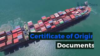 Certificate Of Origin Document for export