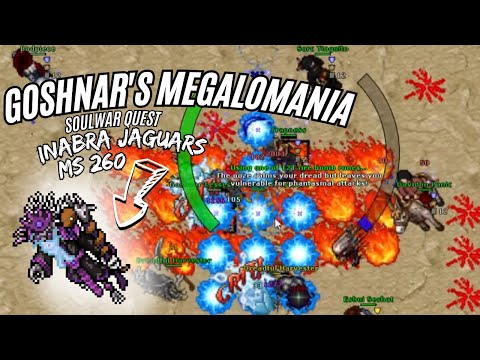 TIBIA - GOSHNAR'S MEGALOMANIA - SOULWAR FINAL BOSS INABRA JAGUARS - MS 260