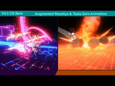 V4.3 Beta - Augmented Rozaliya & Tesla Zero Animation (no sound) | Honkai Impact 3 崩坏3