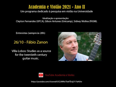 Academia e Violão entrevista Fabio Zanon. Programa 16.