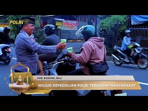 POLRES BADUNG GELAR SAFARI RAMADAN, BAGIKAN TAKJIL KEPADA MASYARAKAT