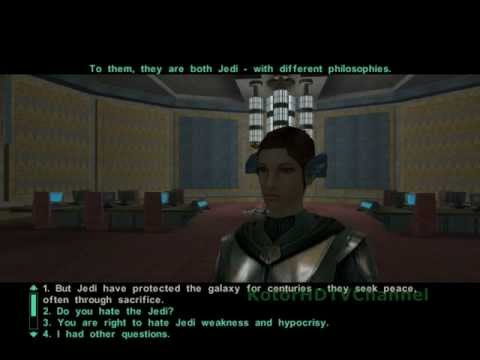 Kotor 2 TSL RCM 1.7 Walkthrough part 23 - The Jedi Enclave ( Light Side Female )