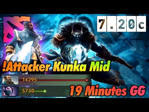 !Attacker Kunka Mid | Ez mid Ez Game 19 Minutes End Game 7.20c