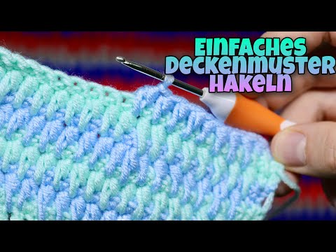 Einfaches Deckenmuster - Häkeln | Dekorativ | Mehrfarbig