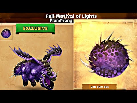 FALL FESTIVAL OF LIGHTS "PLUMPRONG" Max Level 175 Titan Mode - Dragons: Rise of Berk