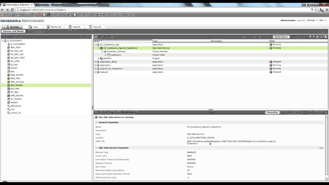 How to execute SQL data service query using Infacmd command line