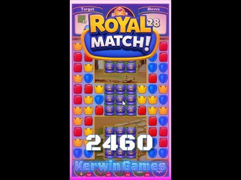 Royal Match Level 2460 - No Boosters Gameplay