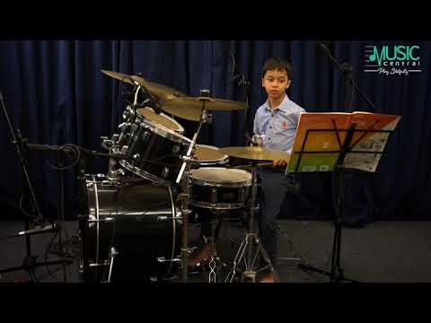 On The Right Foot | Initial Grade | Trinity Drum Kit | Aarav Mikael Lakshman | Music Central