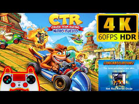 Crash Team Racing Nitro Fueled - Full Game 101% Walkthrough - 4k 60fps (No Commentary)