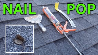 Fix a Nail Pop in Shingles