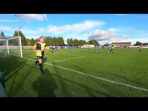 Max Hercules scores direct from a free kick for Aylesbury United against AFC Dunstable