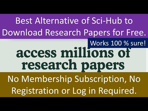 best alternative of sci-hub | use google chrome extension to download research papers for free