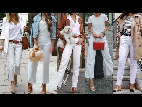 La SENCILLEZ y ELEGANCIA de 1 LOOK con ROPA de COLOR BLANCO/ COMBINACIONES de ROPA de MODA 2022