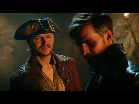 Once Upon A Time 7x13 Captain Ahab Deters Hook To Save Rumple - Hook Wants Fight Captain Ahab Scene