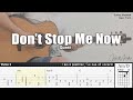 Don’t Stop Me Now - Queen | Fingerstyle Guitar | TAB + Chords + Lyrics