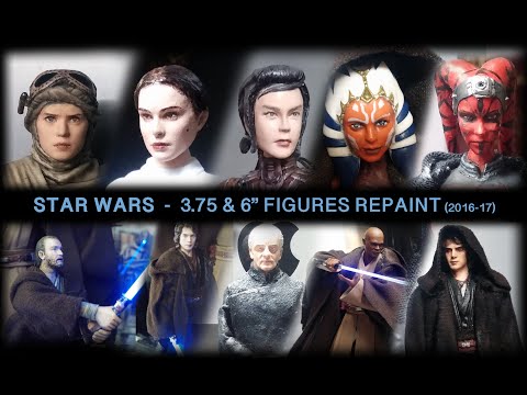 Star Wars - Hasbro 3.75" & SHF 6" figure repaint (2016 - 17) (4k)