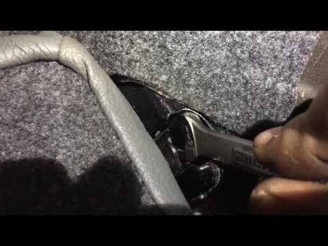 Saab 9-3 rear seat removal and installation
