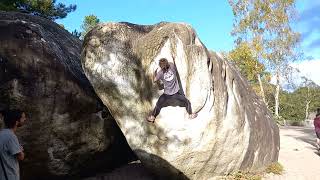 Video thumbnail de La Voie Michaud, 6c. Fontainebleau