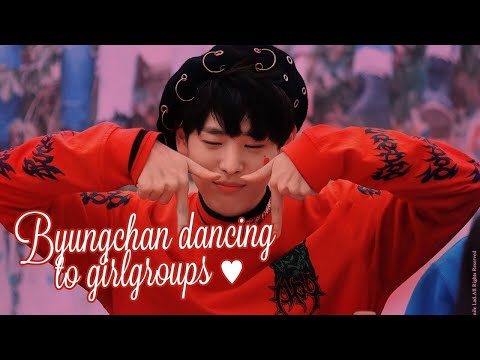 VICTON byungchan girl group dance compilation (2016-2018) ( Momoland, apink, black pink, twic ext)