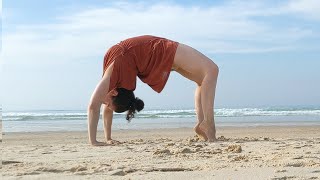 Beach Yoga in Portugal.  Connecting with the Elements.