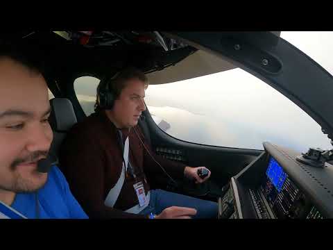 Transatlantic flight on vision jet SF-50