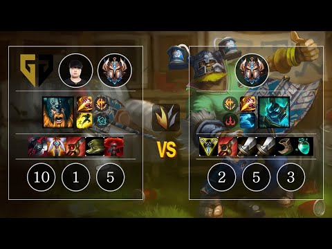 GEN Clid Olaf vs Hecarim Jungle - KR Challenger Patch 10.11