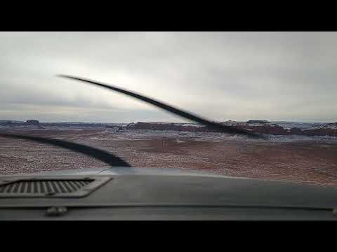 Landing in Snow Covered Monument Valley (UT25)