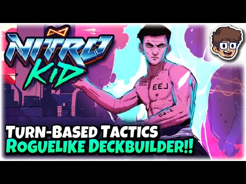Neon Roguelike Deckbuilder Turn-Based Tactics!! | Let's Try Nitro Kid