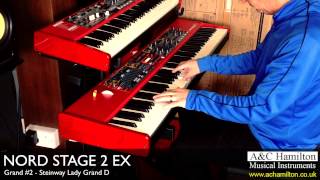 Video thumbnail for NORD Stage 2 EX Grand Pianos Demo - A&C Hamilton by A&C Hamilton Musical Instruments