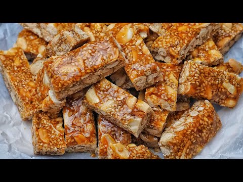 澳門花生糖|Peanut candy|Crispy and non-sticky, easy to make|Macau peanut brittle|Popular handicraft