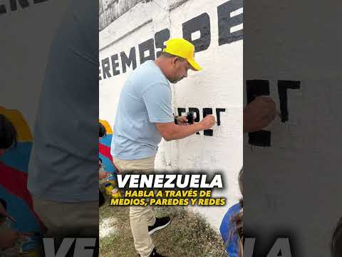 el estado Cojedes municipio Ezequiel Zamora la juventud empoderada se expresa a través de murales.