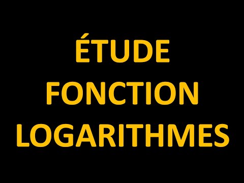 ÉTUDE COMPLÈTE D'UNE FONCTION LOGARITHMIQUE