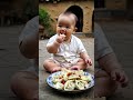 The Way The Little Baby Eats Is So Cute Ricebaobaoonline Healingfood Cutewa Babyautonomous Eatin