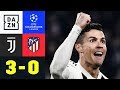 Dreifacher Cristiano Ronaldo Rettet Juve Juventus Atletico Madrid 3 0 Champions League DAZN