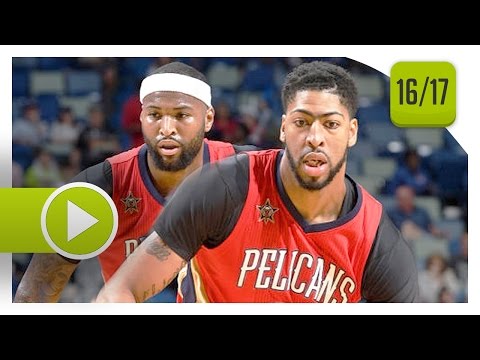 Anthony Davis & DeMarcus Cousins Full Highlights vs Nuggets (2017.04.04) - 71 Pts, 19 Reb
