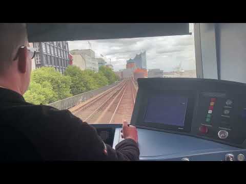 Hamburg U-Bahn - Cab Ride on the U3 from Barmbek to Wandsbek-Gartenstadt (Whole Route)