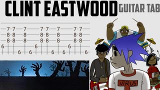 Gorillaz - Clint EastWood Guitar Tab Guitar Lesson/Cover Tutorial