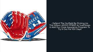 Video thumbnail: Wilson A1000 PF1892 'Merica 12.25" Baseball Glove: WBW1008401225