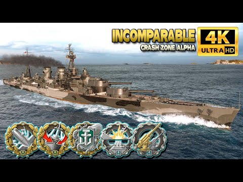 Battleship "Incomparable": Devastating strikes and a lot of dodged torpedos - World of Warships