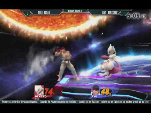 Master Hand Monthly #2 - GNe | 3BXan (Sheik, Mewtwo) vs GNe Renegade (Ryu) - Winners Round 3