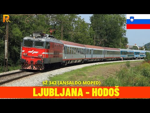 Cab Ride Ljubljana  - Hodoš (Slovenian Railways, Slovenia) train driver's view 4K