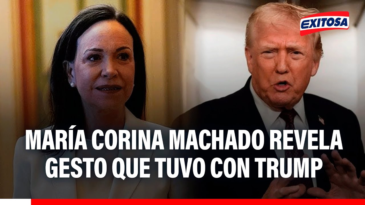 🔴🔵María Corina Machado REVELA gesto que tuvo con Trump al darle su medalla al Nobel de la Paz