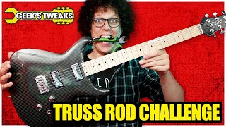Video thumbnail for Light Gauge Strings to Heavy Gauge with NO Truss Rod - Rubato Guitars Lassie Challenge by TheGuitarGeek