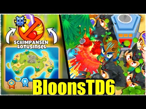 LOTUSINSELN AUF SCHIMPANSEN EASY SCHAFFEN! - Bloons Td6 [Deutsch/German]