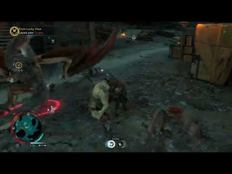 Caragor kills drake - Shadow of War